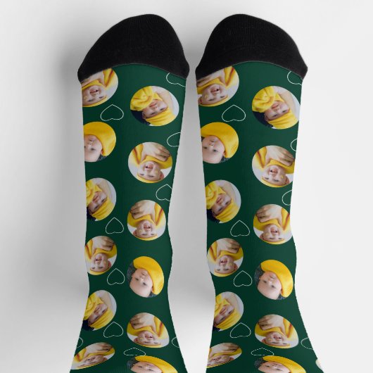 4 Vorlage für Fotocollage macht Ihren Spaß Socken (Oben)