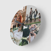4 Vorlage für FotoCollage Runde Wanduhr (Winkel)