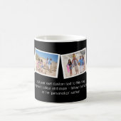 4 Vorlage und Personalisierter Text der FotoCollag Kaffeetasse (Mittel)