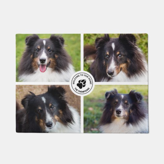 4 Vorlage und Text für benutzerdefinierte Fotos Fußmatte (Vorderseite)