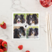 4 Vorlage und Text für benutzerdefinierte Fotos Serviette (Beispiel)