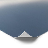 4 Weihnachtsbaubles im Schnee Poster (Ecke)