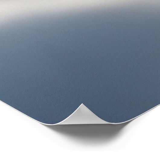 4 Weihnachtsbaubles im Schnee Poster (Ecke)