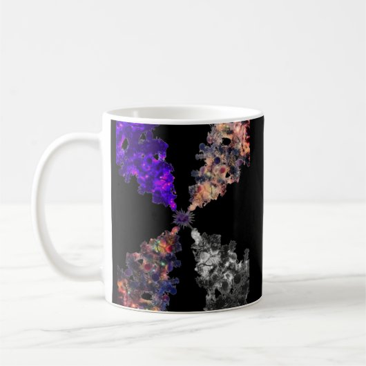 4 Weihnachtsbäume Kaffeetasse (Links)