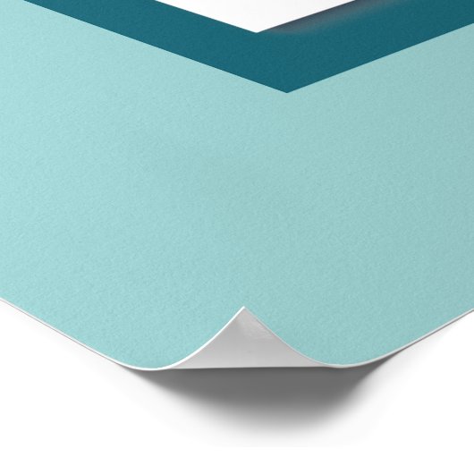 4 Weihnachtsbaumen Retro Design Poster (Ecke)