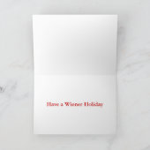 4 Weihnachtskarte Dackel Feiertagskarte (Innenseite)
