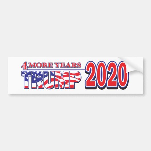 4 weiterer Jahr-Trumpf 2020 Autoaufkleber (Vorne)