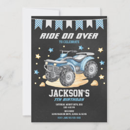 4 Wheeler Birthday Invitation / Quad Bike / ATV Einladung