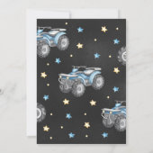 4 Wheeler Birthday Invitation / Quad Bike / ATV Einladung (Rückseite)