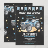4 Wheeler Birthday Invitation / Quad Bike / ATV Einladung (Vorne/Hinten)
