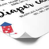 4. Windelkuchen mit Baby Shower Game Poster (Ecke)