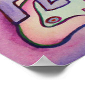 4 Wörter Schmetterlingswinge Inspiration Kunstmale Poster (Ecke)