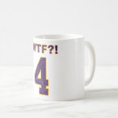 #4 WTF?! Brett Favre? Wikinger? Proverpacker-Tasse Kaffeetasse (VorderseiteRechts)