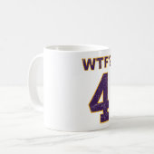 #4 WTF?! Brett Favre? Wikinger? Proverpacker-Tasse Kaffeetasse (Vorderseite Links)
