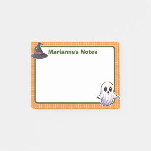 4"x3" Orange Spooky Niedlich Post-it Klebezettel