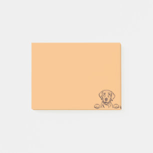 4"x3" Schokolade Labrador Nachhinweise Post-it Klebezettel