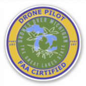 4"x4" Vinyl-Aufkleber Aufkleber (Vorderseite)