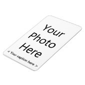 4"x6" Portrait Foto Magnet (Schwarzer Text) (Linke Seite)