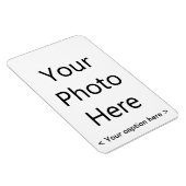 4"x6" Portrait Foto Magnet (Schwarzer Text) (Rechte Seite)