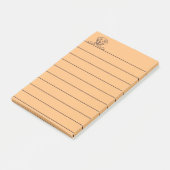 4"x6" Schokolade Labrador Linierte Hinweise Post-it Klebezettel (angewinkelt)