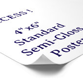 4"x6" Standard Hochglanzposter Poster (Ecke)