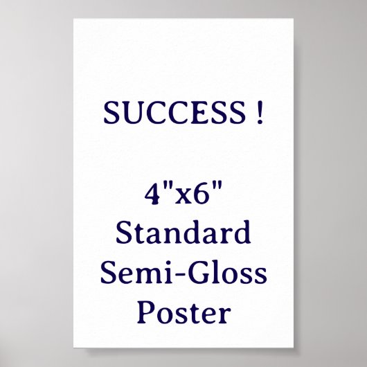 4"x6" Standard Hochglanzposter Poster (Vorne)
