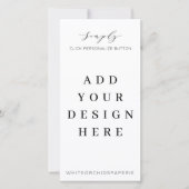 4"x8"-Menü-Programm "Drucken" Dankeskarte (Vorderseite)