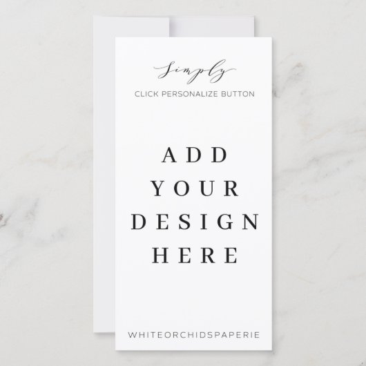 4"x8"-Menü-Programm "Drucken" Dankeskarte (Vorderseite)