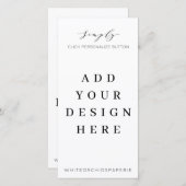 4"x8"-Menü-Programm "Drucken" Dankeskarte (Vorne/Hinten)