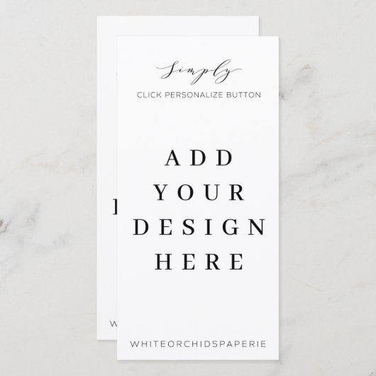 4"x8"-Menü-Programm "Drucken" Dankeskarte (Vorne/Hinten)