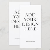 4"x8" Menü und Programmausdruck Dankeskarte (Vorne/Hinten)