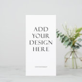 4"x8" Menü und Programmausdruck Dankeskarte (Stehend Vorderseite)