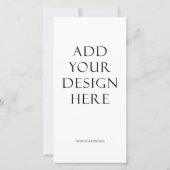 4"x8" Menü und Programmausdruck Dankeskarte (Rückseite)