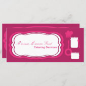 4"x9" Geschenkgutschein Hot Pink Catering Food (Vorne/Hinten)