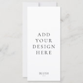 4"x9" Menü-Karte (Rückseite)