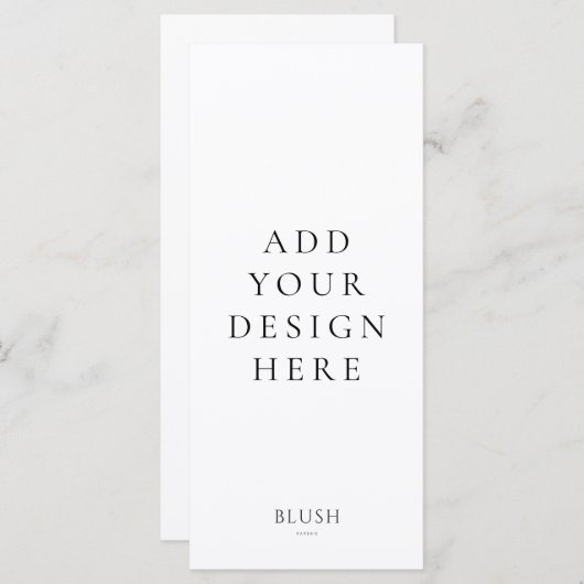 4"x9" Menü-Karte (Vorne/Hinten)