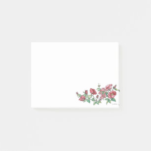 4 x 3 Alaska Sitka Rose mit Bienennachweis Post-it Klebezettel