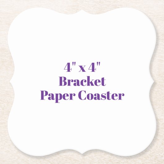 4" x 4" Konsole Untersetzer (Vorderseite)
