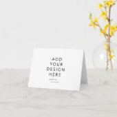 4 x 5,5" geklappte Grußkarte Karte (Gelbe Blume)