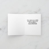 4" x 5.6" Gefaltete Saisongrüße Karte (Innenseite)