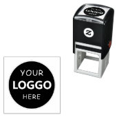 4 x 5" Extra Large Custom Company Logo Rubber Permastempel (Beispiel)