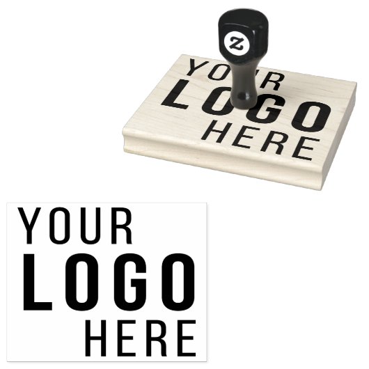 4" x 5" Logo für Großunternehmen Personalisiert Gummistempel (Stempel)