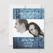 4 x 5 Save the Date Karte Rustikale Zinndeckelober (Vorderseite)