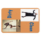 4" x 6" Dancing Nun & Sexy Dancer Clean/Dirty Magnet (Horizontal)