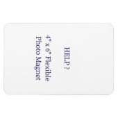 4" x 6" flexibler Fotomagnet Magnet (Horizontal)
