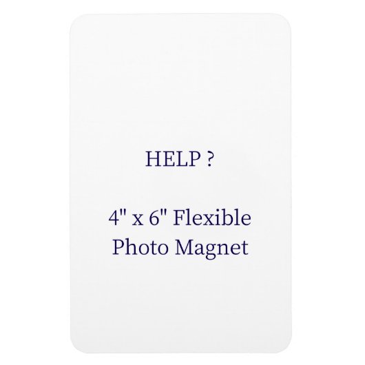 4" x 6" flexibler Fotomagnet Magnet (Vertikal)