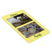 4" x 6" Saubere/dreckige Geschirr Geschirrspülmasc Magnet (Rechte Seite)