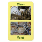 4" x 6" Saubere/dreckige Geschirr Geschirrspülmasc Magnet (Vertikal)