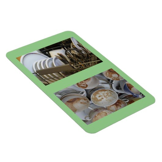 4" x 6" Saubere/dreckige Geschirr Keine Geschirrsp Magnet (Rechte Seite)