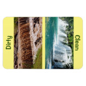 4" x 6" Saubere/schmutzige Geschirrspülmaschine Ma Magnet (Horizontal)